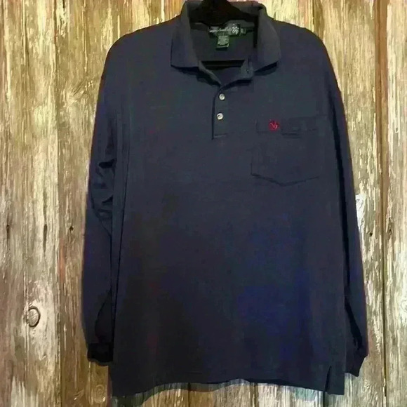 VINTAGE KNIGHTS OF ROUND TABLE LONG SLEEVE POLO - Picture 1 of 4
